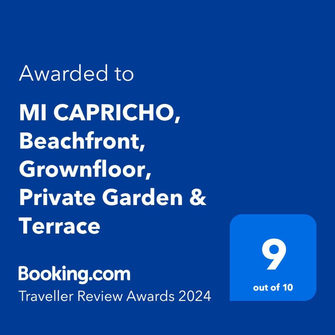Mi Capricho, Beachfront, Grownfloor, Private Garden & Terrace Ситио-де-Калаонда Экстерьер фото